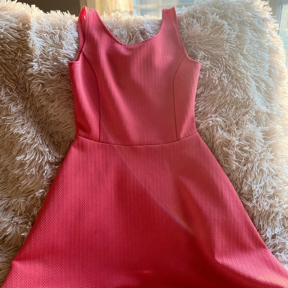 Peach skater dress